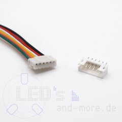 Micro JST Kabel mit Buchse + Platinen Steckverbinder,...