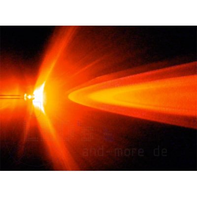 SET 100x 5mm Ultrahell LED Orange 3000 mcd 20