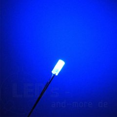 3mm LED Diffus Zylindrisch Blau 220 mcd 110