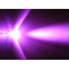 Ultrahelles 5mm LED Pink / Rosa 6000 mcd 25