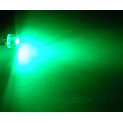 0,5 W Ultrahelles 8mm Flachkopf LED Grn 40 Lm 140