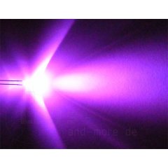 klares Ultrahelles 3mm LED Pink 3000 mcd 25